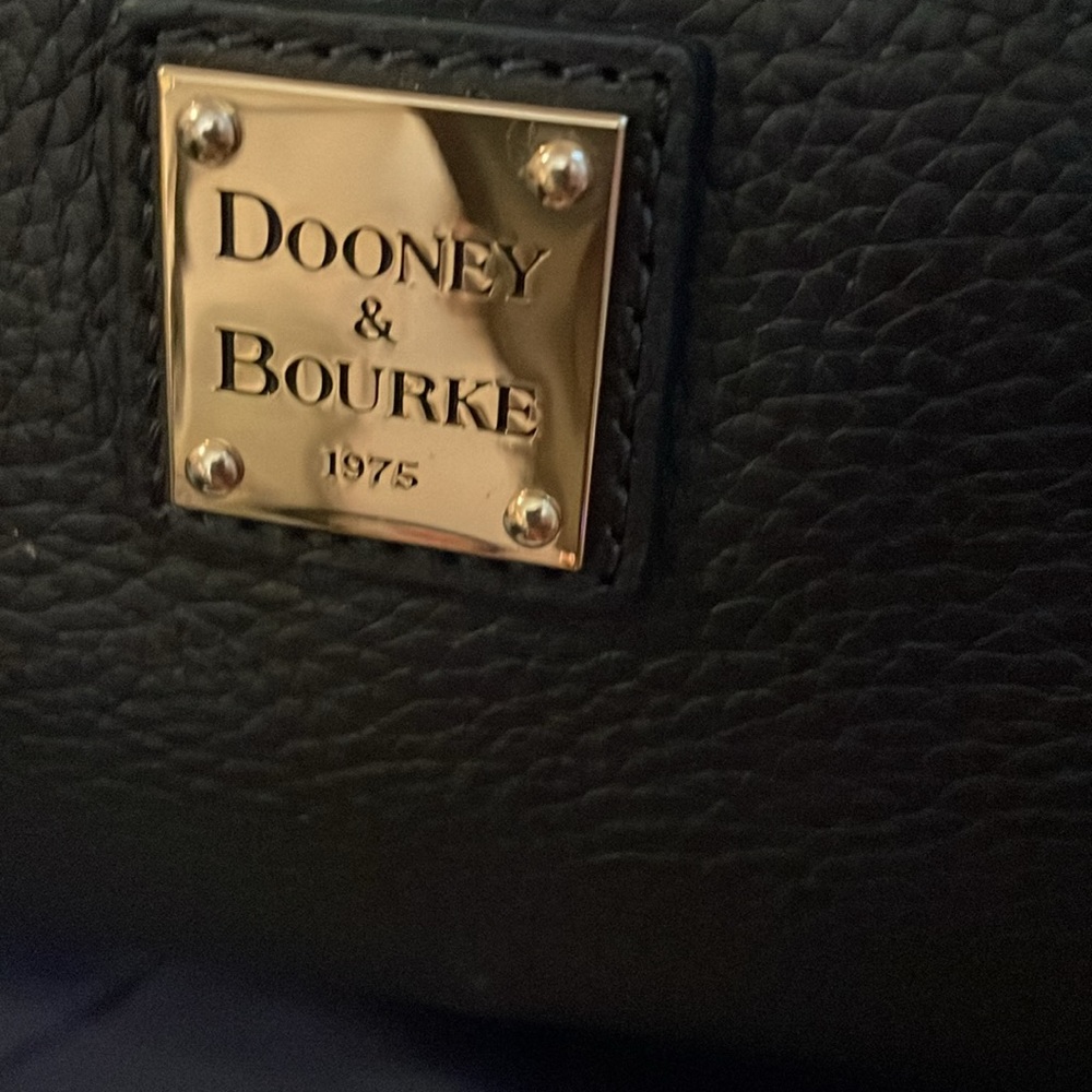 Dooney&bourke Navy Blue Pebbled Leather Florentine  Tassel Satchel 🔺FIRM🔺 - Picture 2 of 16